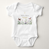 Wildblumen und Schmetterlinge Orthodoxe Taufe