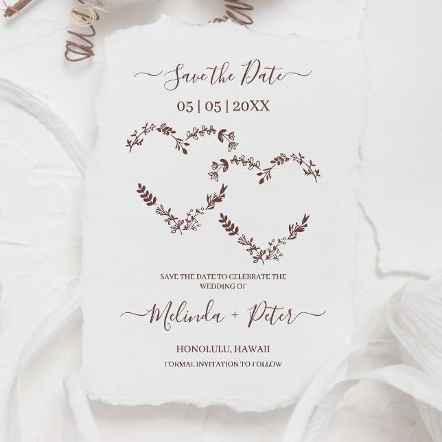 Wildblumen und Twigs Two Heart for Wedding Gummistempel (Von Creator hochgeladen)