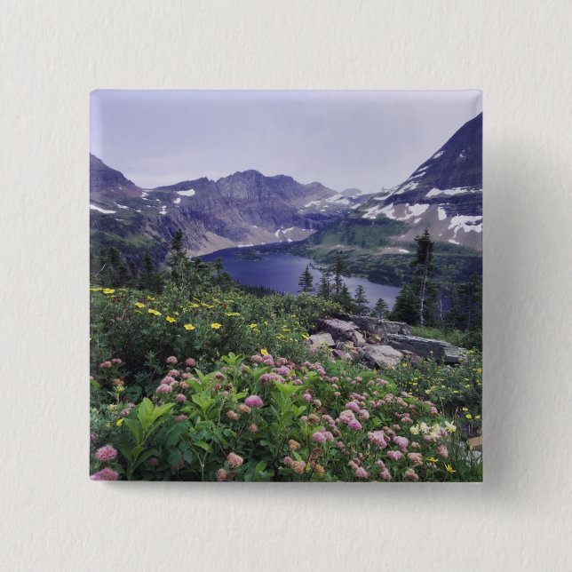 Wildblumen und Versteckter See, Shrubby Button (Vorderseite)