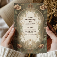 Wildblumen Vintage Hochzeit Einladung
