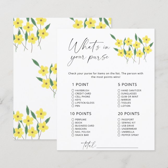 Wildblumen Was ist in deinem Handyspiel? (Vorne/Hinten)