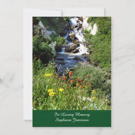 Wildblumen Wasserfälle Einladung zur Gedenkveranst