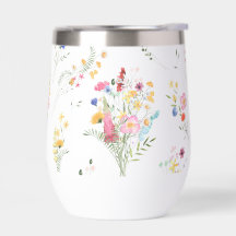 Wildblumen-Wasserfarben-Blumenmuster