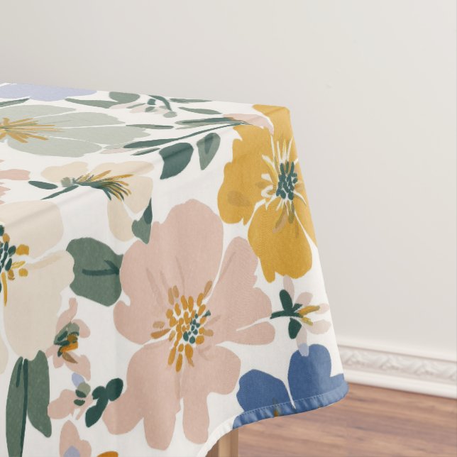 Wildblumen-Wiese Boho-Muster Tischdecke (Beispiel)