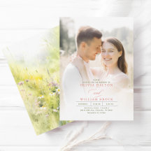 Wildblumen Wiese Elegantes romantisches Hochzeitss