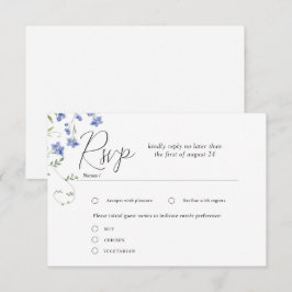Wildblumen-Wiese für Hochzeitsszenarien Begleitkarte