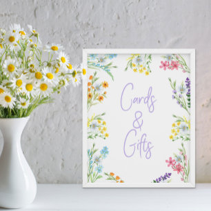 Wildblumen-Wiesen-Karten und Geschenke Poster