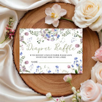 Wildblumen-Windel-Raffle-Tickets