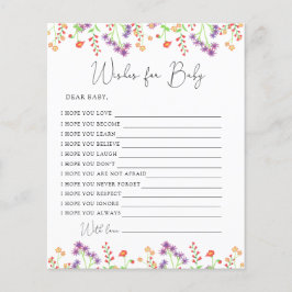 Wildblumen Wünsche für Kinder