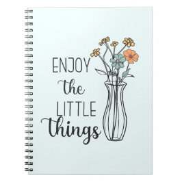 Wildblumen Zitate zu Inspiration-Blume Notizblock