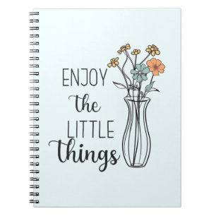 Wildblumen Zitate zu Inspiration-Blume Notizblock