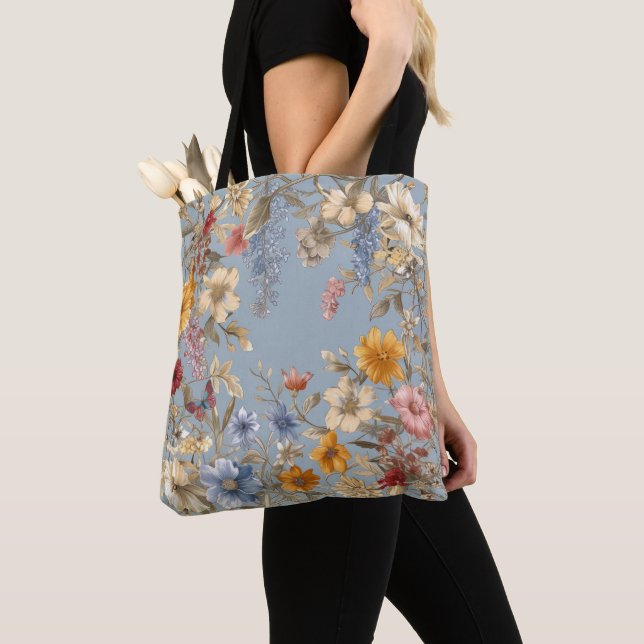Wildblumen zu Blue Tasche (Von Nahem)