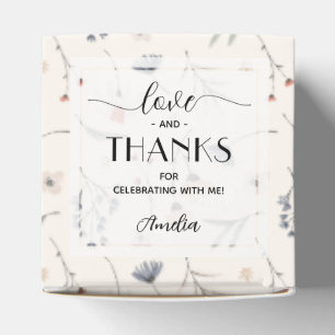 Wildblumen zur Elfenbeindusche Geschenkschachtel