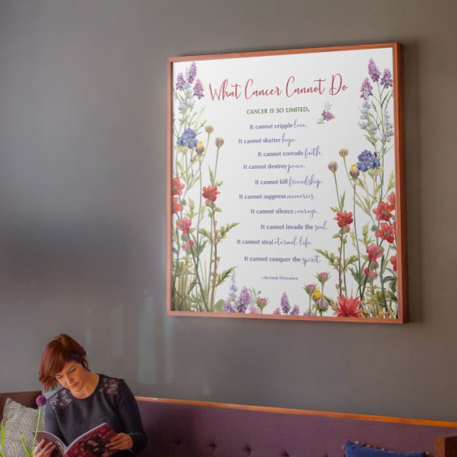 Wildblumen zur Krebsförderung Leinwanddruck (Von Creator hochgeladen)