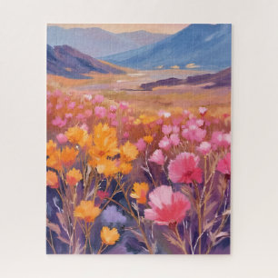 Wildblumenfeld   Florale Landschaftsmalerei