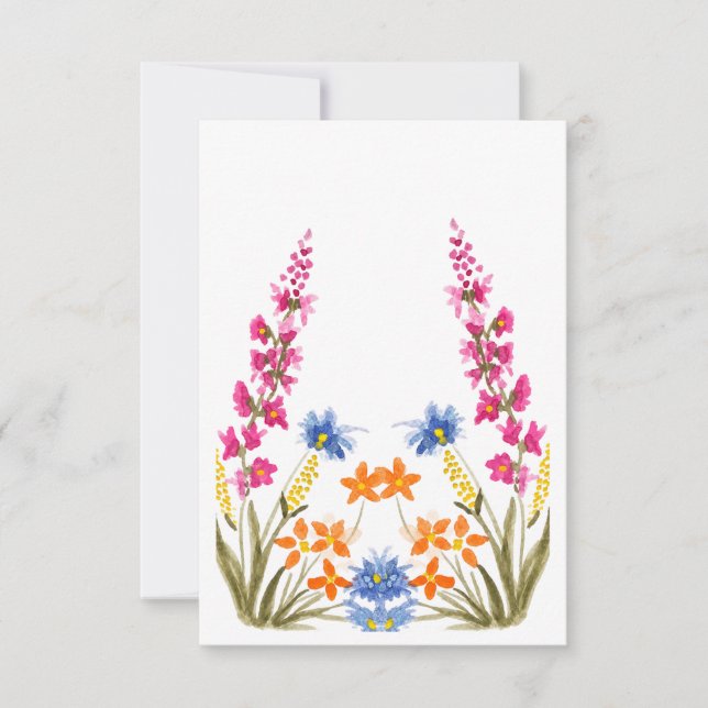Wildblumenflüsterer  dankeskarte (Vorderseite)