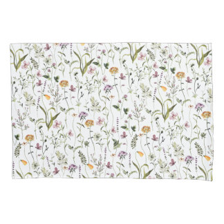 Wildblumengarten Blumenmuster Kissenbezug