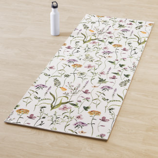 Wildblumengarten Blumenmuster Yogamatte