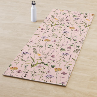 Wildblumengarten Blumenmuster Yogamatte