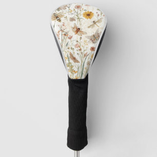 Wildblumengarten Botanische Schmetterlinge Floral Golf Headcover