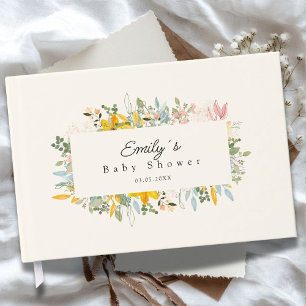 Wildblumengarten Charme Babyparty Gästebuch