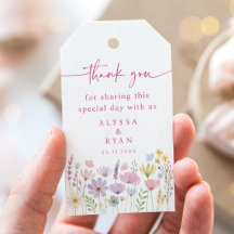 Wildblumengarten Florale Hochzeit Danke Geschenk