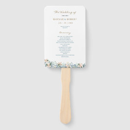 Wildblumengarten Hochzeitsfächer-Programm für drau Fächer