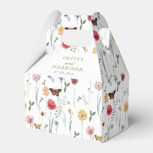 Wildblumengarten-Hochzeitsgeschenkbox Geschenkschachtel