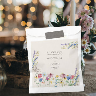 Wildblumenland Florale Dankeschön-Hochzeit Geschenktütchen