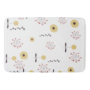 Wildblumenmuster Boho Badematte