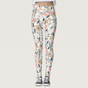 Wildblumenmuster leggings