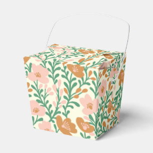 Wildblumenranken Rosa Blüten Floral Elegant Maßges Geschenkschachtel