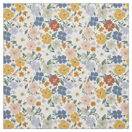 Wildblumenwiese Boho-Muster Stoff