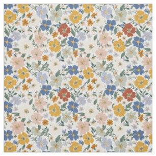 Wildblumenwiese Boho-Muster Stoff