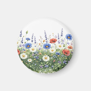 Wildblumenwiese botanischer Garten Blumen Magnet