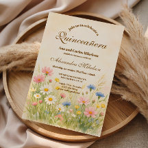 Wildblumenwiese Gold Quinceañera