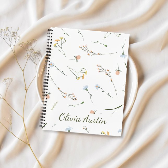 Wildblumenwiese Personalisiert Notizbuch (Von Creator hochgeladen)