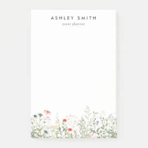 Wildblumenwiese Post-it Klebezettel