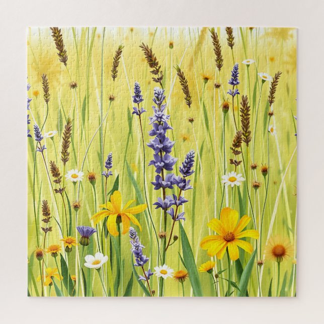 Wildblumenwiese Sommer Muster (Vertikal)
