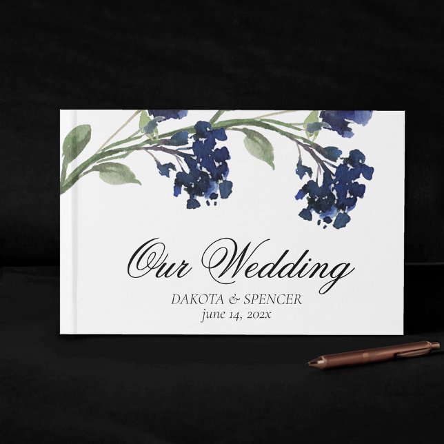 Wildblüte | Classic Blue Bohemisch Garden Blume Gästebuch (Von Creator hochgeladen)