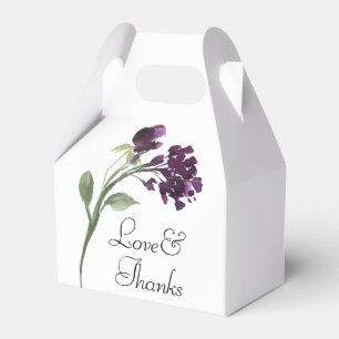 Wildblüte   Lila Bohemische Blume Vielen Dank Geschenkschachtel