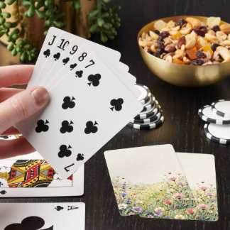 Wildblüten-Honig-Spielkarten – Wiesen-Design Spielkarten