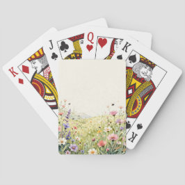 Wildblüten-Honig-Spielkarten – Wiesen-Design Spielkarten