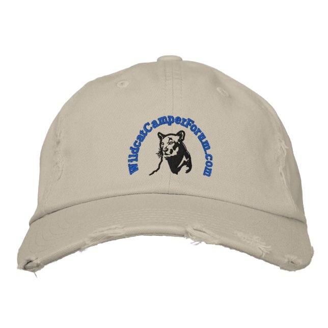 Wildcat-blaues Logo im Notfall Bestickte Baseballkappe (Vorderseite)