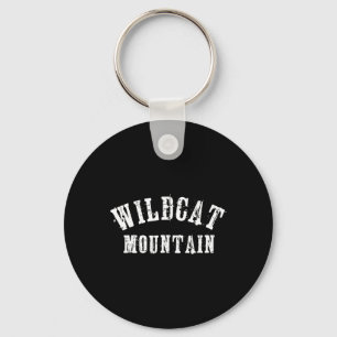 Wildcat Mountain Grungy Rustic Artisian Bold Skifa Schlüsselanhänger