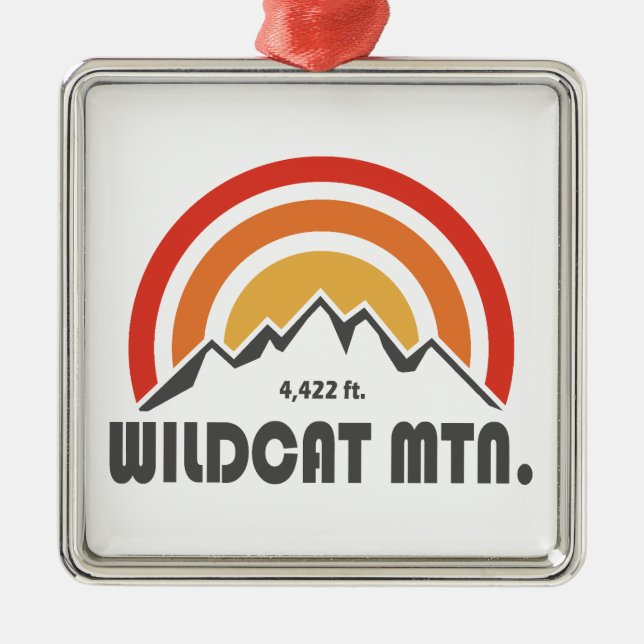 Wildcat Mountain New Hampshire Ornament Aus Metall (Vorne)
