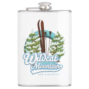 Wildcat Mountain New Hampshire Ski Plakat Kaffee M Flachmann
