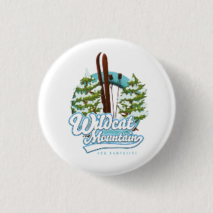 Wildcat Mountain New Hampshire Ski Poster Button