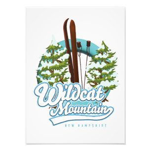 Wildcat Mountain New Hampshire Skiposter Fotodruck