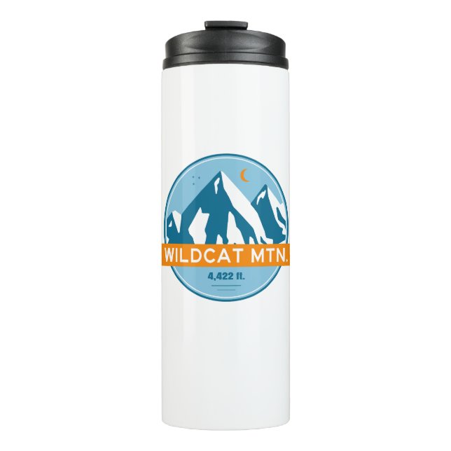 Wildcat Mountain New Hampshire Stars Moon Thermosbecher (Vorderseite)